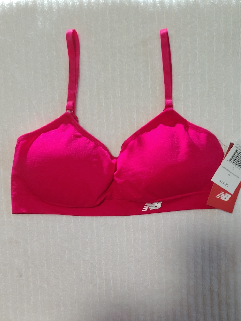 New Balance Women's Bright Pink Seamless Sports Bra